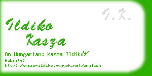 ildiko kasza business card